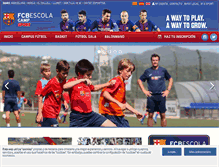 Tablet Screenshot of campusfcbarcelona.com